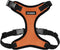Voyager Step-in Lock Pet Harness - Adjustable All Weather Mesh Harness for Cats and Dogs, Orange/Black Trim, S
