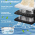 12 12 67oz/2L 108oz/3.2L Cat Water Fountain Filter Replacement, Pcs Cat Filters Pet Water Fountain Filter with Pcs