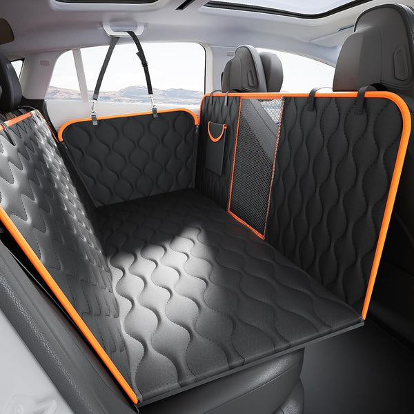 Mlivrom Scratchproof Dog Car Seat Cover For Back Seat, Waterproof Back Seat Pet