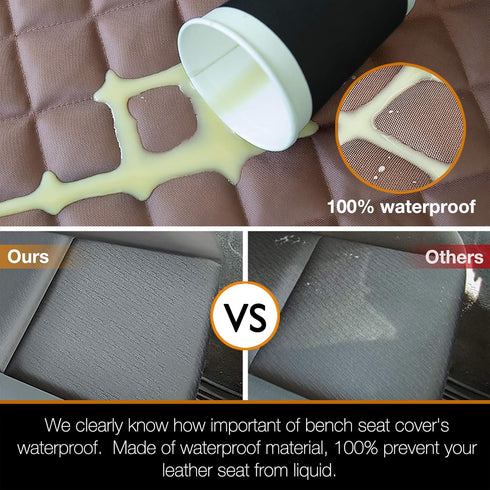 iBuddy Car Seat Cover Waterproof Back Seat Cover for Kids and Dogs Without Smell Heavy Duty and Nonslip Rear Seat