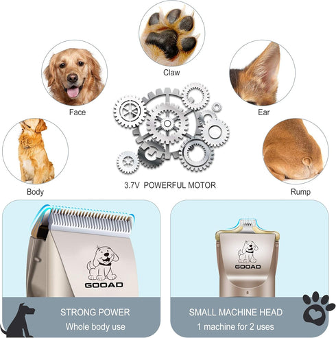 Trimmer/Pet Trimmer Dog Clippers for Grooming,Dog Grooming Kit for Heavy Thick Hair&Coats/Low Noise Rechargeable