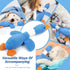 Vitscan Upgraded Goose Indestructible Dog Toys for Aggressive Chewers, Crinkle Squeaky Plush Duck Puppy Toys