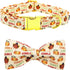 Dog Collar, Thanksgiving Turkey Pet Collar Bow, Holiday Adjustable Collar for X-Large Dogs
