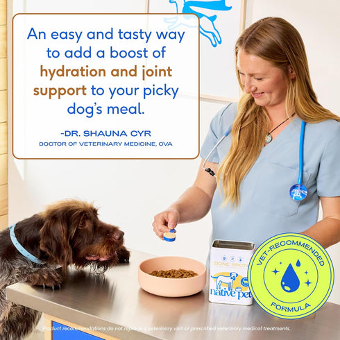 Immunity Health-96 Native Pet Bone Broth for Dogs and Cats - Made with Real Beef Bone Broth, Dog Food Toppers for Picky