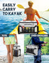 Kayak Cooler, Waterproof Seat Back Cooler for Kayaks, Portable Ice Chest for Travel and Beaches