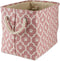 Bone Dry 6192 Pet Storage Collection - Medium Rectangle Lattice Paw Print, Rose