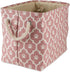 Bone Dry 6192 Pet Storage Collection - Medium Rectangle Lattice Paw Print, Rose