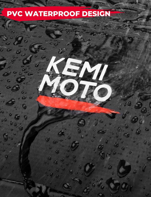 KEMIMOTO Universal Waterproof Motorcycle Handlebar Bag, Front Storage Bag for Electric Dirt Bike