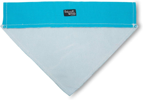 Pavilion Gift Company Big Brother Blue Paw Print Large Dog Slip on Collar Bandanna