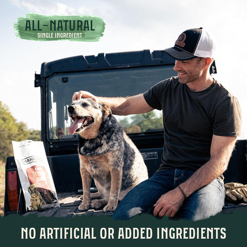 8-10 Hank & Roy All-Natural, Single-Ingredient Beef Rib Bones for Dogs, Long Lasting, Engaging Dog Bones, Individually