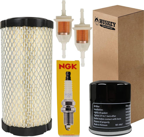 Huskey Golf Cart Tune Up Kit for Club Car Precedent 2004-Up with FE350 Kawasaki Motor, Includes Air Filter, Oil Filter,