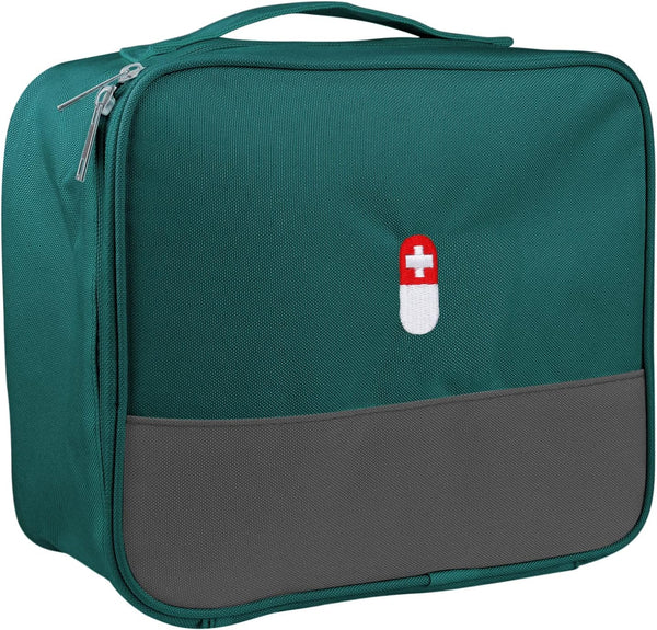 PKQP First Aid Bag, Empty Medical Supplies Organizer Bag Portable Trauma Kit for