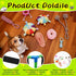 HBLEDOT 8 Puppy Play Gym with Hanging Toys, Small Dogs Indoor Jungle Gym, PVC Frame with Bungee Straps Enrichment