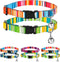 BRONZEDOG Breakaway Nylon Cat Collar with Bell, 2 PCS Aztec Tribal Pattern Safety Collars for Cats