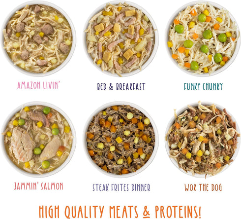 Weruva Classic Dog Food Variety Pack, Let's Give Em' Pumpkin to Talk About, 5.5 oz Can (Pack of 12)