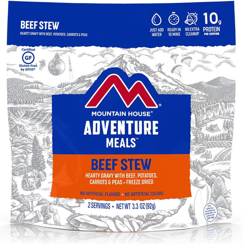 Mountain House Beef Stew - Freeze Dried Backpacking & Camping Food | 2 Servings | Gluten-Free