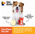 The Dodo Woodland Animals Stuffingless Dog Toy Set: Squirrel & Acorn, Durable No Plush Squeaky Toys for Dogs