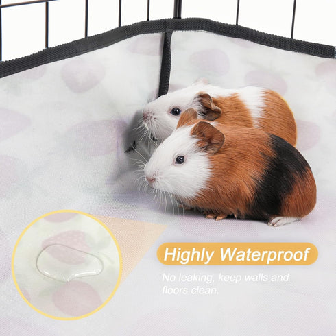 JOGEPEYO Chinchilla 1x2(12x24 inches), Guinea Pig Cage LinerWashable Waterproof Oxford Cloth Cage Liners for Small