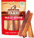 Natural Farm Jumbo Bully Sticks (6 Inch, 4 Pack), Odor Free, Extra-Thick