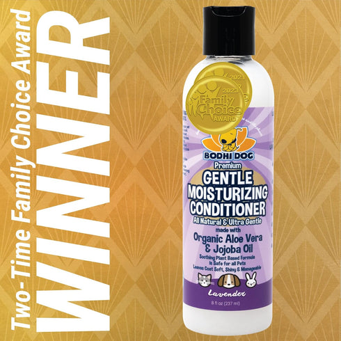 Bodhi Dog Gentle Moisturizing Dog Conditioner, Plant-Based Formula with Aloe Vera & Jojoba Oil, Lavender Scent