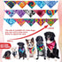 Huhumy 50 Summer Pcs Tie Dye Dog Bandanas Bulk Pet Bibs Colorful Triangle Scarf Pet Bandanas for Medium Large Dogs