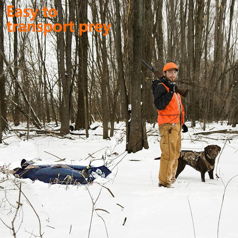 Tlswshsy Deer Drag Sleds - Multi-Purpose Utility Sled for Hauling Ice Fishing Supplies, Firewood, Duck Hunting