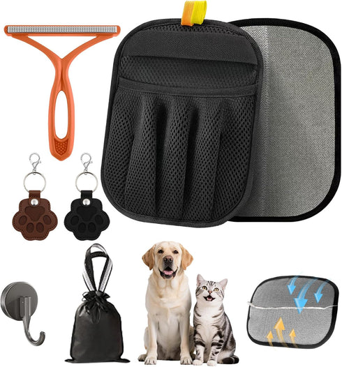 GUJYUYIF Pet Hair Removal Glove for Cats & Dogs Grooming, Pet Hair Removal