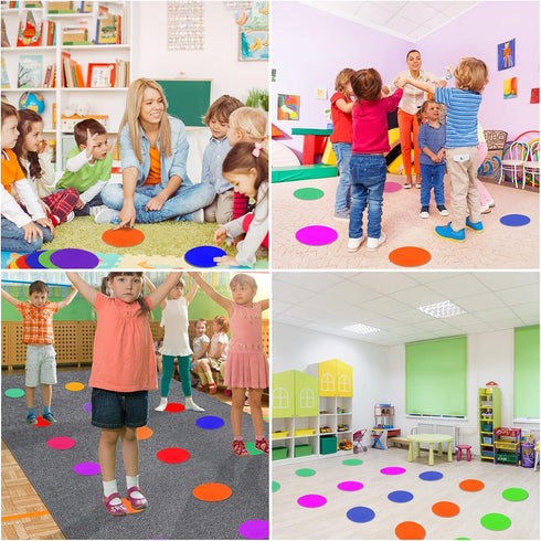Spot Markers 9inch Rubber Agility Dots, Non Slip Sports Floor Spots for Kids Soccer Football Basketball Training