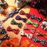 30 Pieces Halloween Fall Dog Bow Ties, Slide Collar Attachments with Elastic Bands for Pet Grooming Accessories