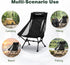 Backpacking SUNNYFEEL High Back Portable Camping Chair, Lightweight Folding Chair with Head Support, Compact Chair
