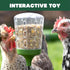 Omlet 300g 2 Poppy Peck Toy | Interactive Slow-Feed Chicken Treat Dispenser | Boredom Busting Enrichment for Hens |