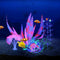 Glowing Fish Tank Decorations - 4 pcs Glow Aquarium Decorations, Glowing Mushroom Coral Plant Ornaments