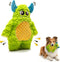 Bite Force Dog Toy - Large Durable & Strong Plush Green Monster