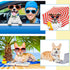 16 Pcs Dog Bow Ties Collar Attachment Slides, Cute Detachable Bowties for Dogs and Cats with Elastic Bands