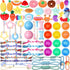 Syhood 60 Pcs Squeaky Dog Toys Bulk for Small Dogs, Plush Chew Toys and Spiky Balls for Teething