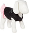 Pet Dog & Cat Dress, Rhinestone Angel, Black W/Light Pink, SM (3-6 lbs.)