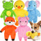 Prime Pets 5 Pack Plush Squeaky Dog Toys, No Stuffing Bodies, Crinkle
