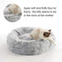 WESTERN HOME WH Calming Dog & Cat Bed 20"/24"/27"/30", Anti-Anxiety Donut Cuddler, Fluffy Faux Fur Plush