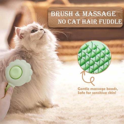 Lifmegik Trimmer Self Cleaning Cat Brush for Shedding, LED Light Nail Clipper, Nail Clipper and Nail File, Slicker