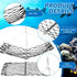 3 Set Arrowbash Castable Crab Trap with Red Gauge and Bait Clip Foldable Crab Trap Snare Crabbing Net Equipment