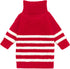 Fitwarm Dog Striped Knitted Sweater, Thermal Turtleneck Pet Coat for Small Dogs, Red, Boy Girl Apparel