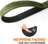 TwoEar 4FT 1IN Strong Green Dog Leash with 2 Padded Handles, Traffic Handle for Extra Control for Small Medium Large