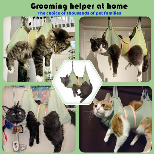 Hammock Guzekier Cat Grooming Harness for Cats, Cat Nail Clipper