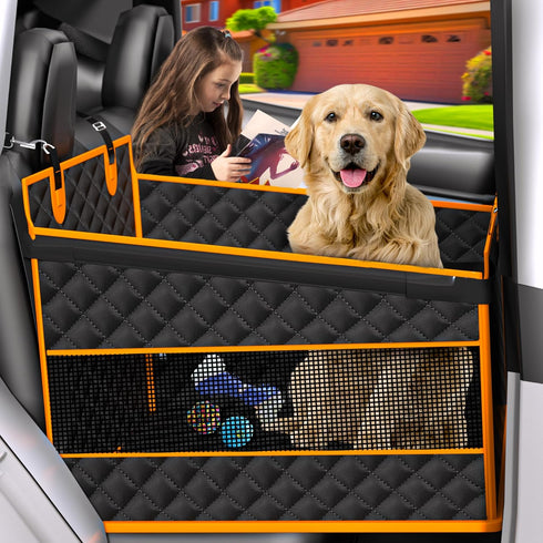 EPN Dog Car Seat for Large Medium Dogs, Back Seat Extender with