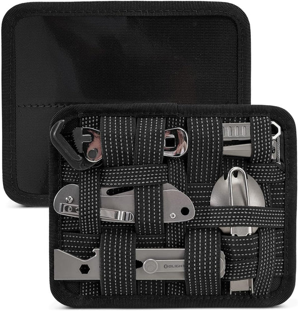 TACTICAL_GEEK EDC Organizer Board, Anti-Slip Elastic Woven Board, Utility Bag Insert Panel