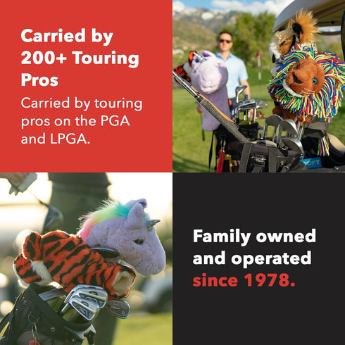 Goat Driver Headcover by Daphne's Headcovers | Premium Funny Golf Club Covers for Men and Women