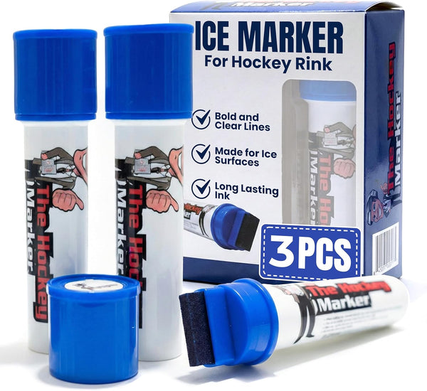 Easy Crease The Hockey Marker Blue Marker for Ice Durable Hockey Marker for Ice