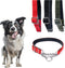 Reflective Martingale Dog Collar - Stainless Steel Chain Trainer Collar for All Breeds, Convenient Sizing