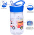 Wildkin Kids 16 Oz Water Bottle with Straw Lid & Handle, Easy to Clean, Ideal for School & Travel - Heroes