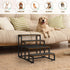 Dog Stairs for Small Dogs, 4 Steps Non-Slip Pet Stairs for High Bed & Couch, Industrial Brown